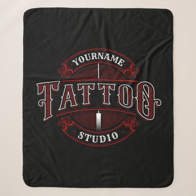 Couverture Sherpa Style traditionnel AJOUTER LE NOM Tattoo Studio Sh (Devant)
