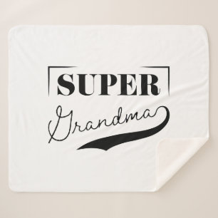 Couverture Sherpa Super grand-mère