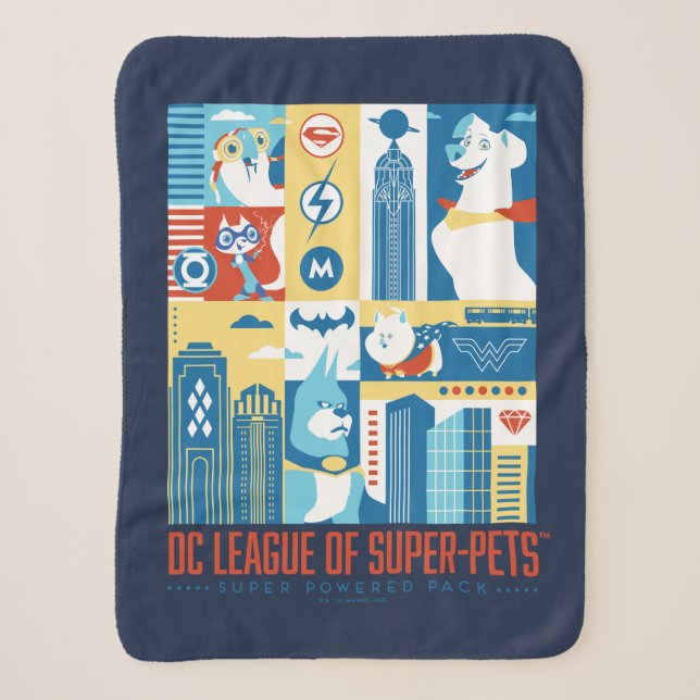 Couverture Sherpa Super Powered Pack Art Déco Metropolis (Devant)