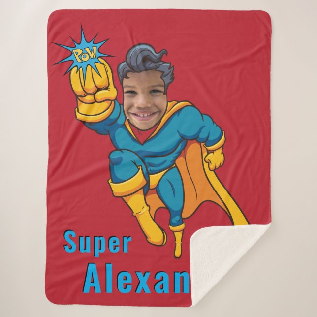 Couverture Sherpa Super Special Kid's Greatest Superhero Photo (Devant)