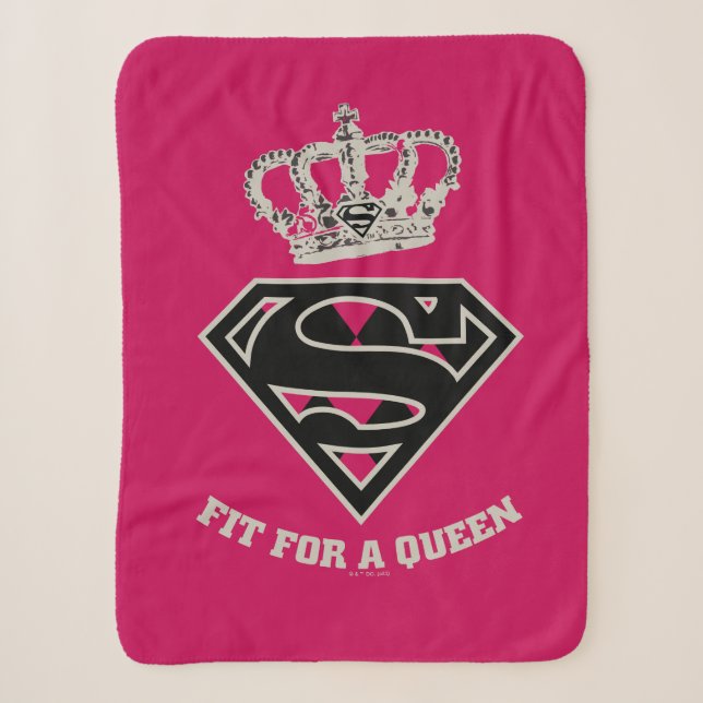 Couverture Sherpa Supergirl S-Shield "Adapté Pour Une Reine" (Devant)