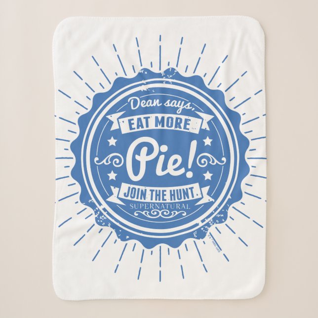 Couverture Sherpa Surnaturel "Dean Dit Mange Plus De Tarte !" (Devant)