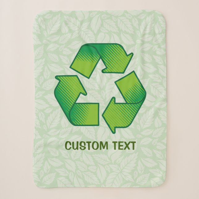 Couverture Sherpa Symbole de recyclage (Devant)