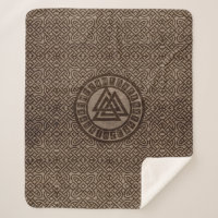 Symbole et runes de Valknut sur le motif celtique
