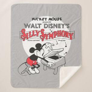 Couverture Sherpa Symphonie vintage Mickey Silly