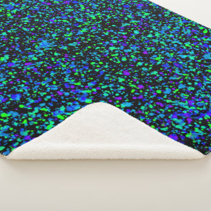 Couverture Sherpa - Taches bleues