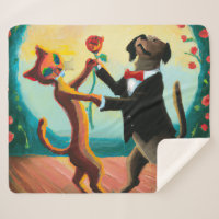 Tango de danse de chat et de chien en Dance Club, 