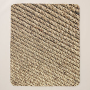 Couverture Sherpa Tapis en osier Brown