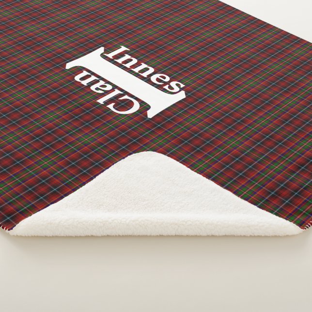 Couverture Sherpa Tartan classique Clan Innes (3/4)