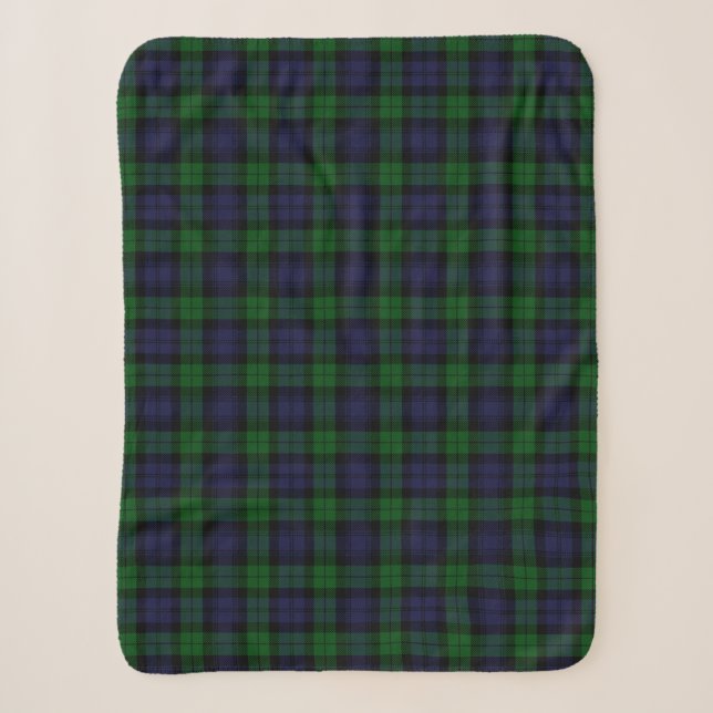 Couverture Sherpa Tartan de Black Watch (Devant)