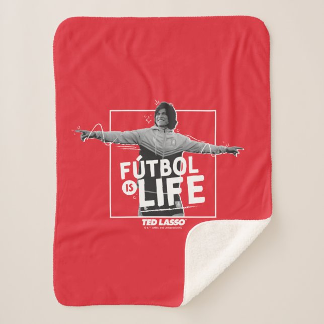 Couverture Sherpa Ted Lasso | Dani Rojas Fútbol is Life (Devant)