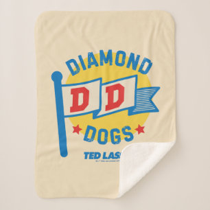 Couverture Sherpa Ted Lasso   Diamond Chiens Pennant Graphisme