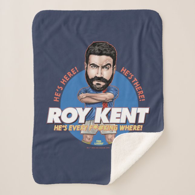Couverture Sherpa Ted Lasso | Roy Kent Bobblehead (Devant)