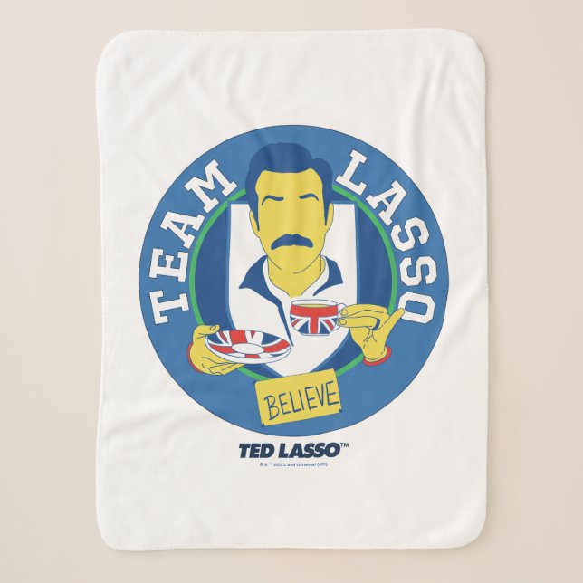Couverture Sherpa Ted Lasso | Team Lasso Tea Iconic Avatar (Devant)