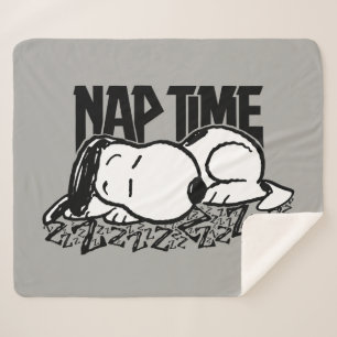 Couverture Sherpa Tee - shirt Snoopy Nap Time