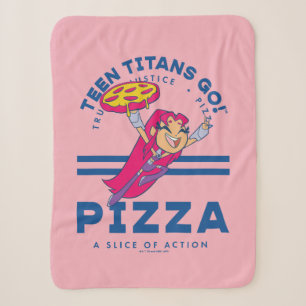 Couverture Sherpa Teen Titans Go ! Starfire "Truth Justice Pizza"