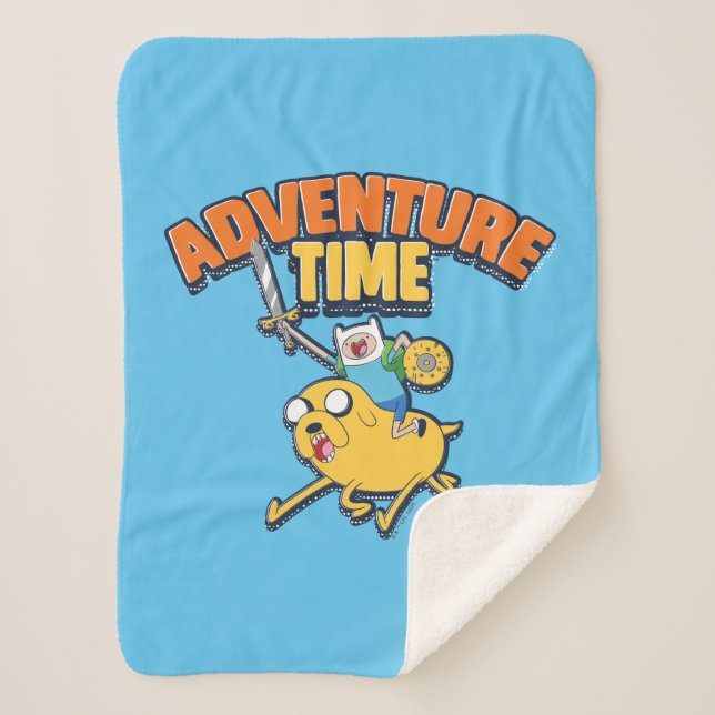 Couverture Sherpa Temps d'aventure | Finn Riding Jake (Devant)