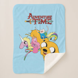 Couverture Sherpa Temps d'aventure   Lady, Bubblegum, Finn & Jake