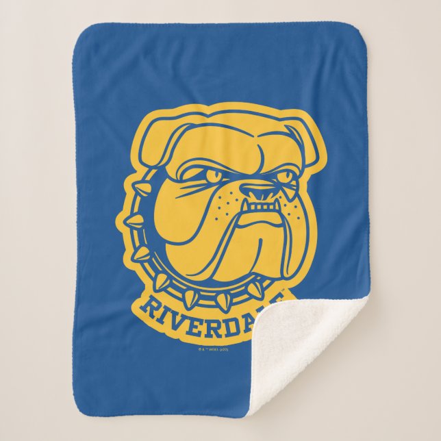 Couverture Sherpa Tête de Riverdale Bulldog (Devant)
