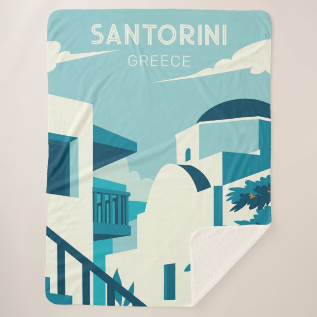 Couverture Sherpa Texte personnalisé Grèce (Devant)