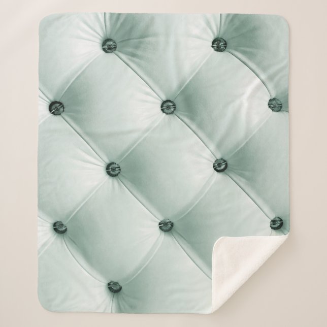 Couverture Sherpa Texture en cuir blanc en Interiorabstract de luxe, (Devant)