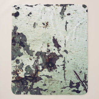 Couverture Sherpa Texture métallique avec rayures et craquelures abs