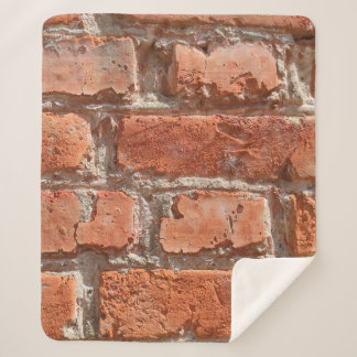 Couverture Sherpa Texture of old weathered brick. Background of old 