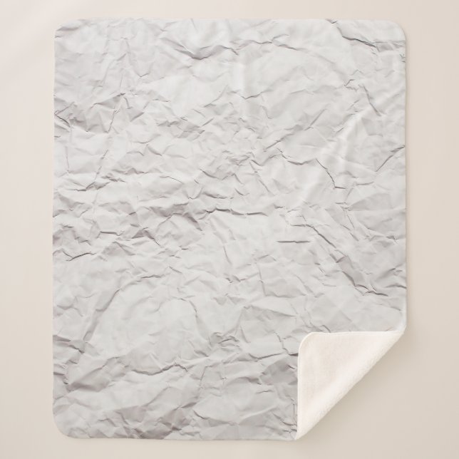 Couverture Sherpa Texture papier recouverte (Devant)