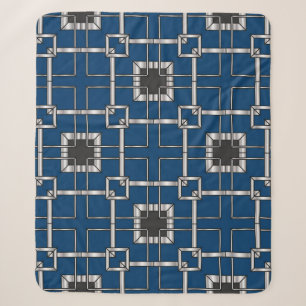 Couverture Sherpa Texture vintage décorative Abstraite. Illustration