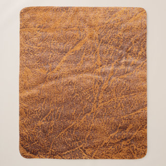 Couverture Sherpa Texturetexation en cuir marron naturel, cuir, ski