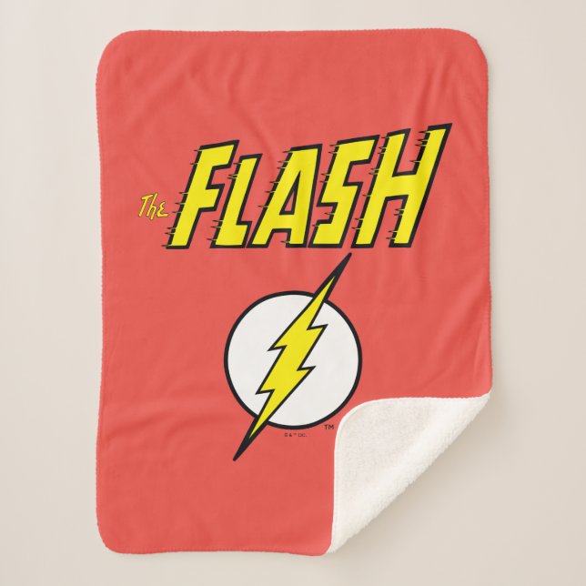 Couverture Sherpa The Flash Name & Lightning Bolt Logo (Devant)