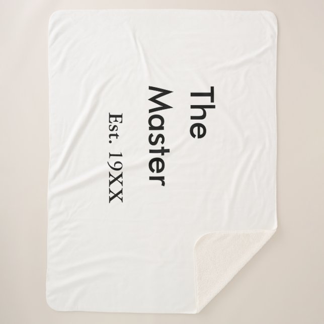 Couverture Sherpa The Master boss name est year date man king title (Devant)