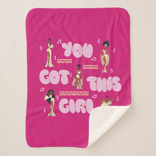 Couverture Sherpa The Muses - You Got This Girl Sherpa Blanket (Devant)