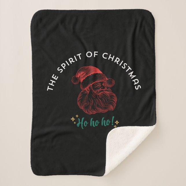 COUVERTURE SHERPA THE SPIRIT OF CHRISTMAS (Devant)