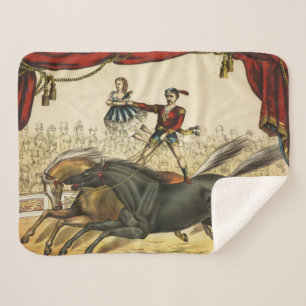Couverture Sherpa The Two Horse Act, Circus Performance, vers 1874.