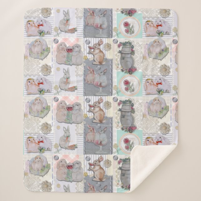 Couverture Sherpa Thème Pipa & Marlow (Devant)