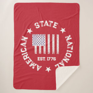 Couverture Sherpa Timbre circulaire American State National Est 1776
