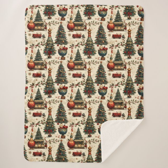 Couverture Sherpa Timeless Christmas Vibes (Devant)