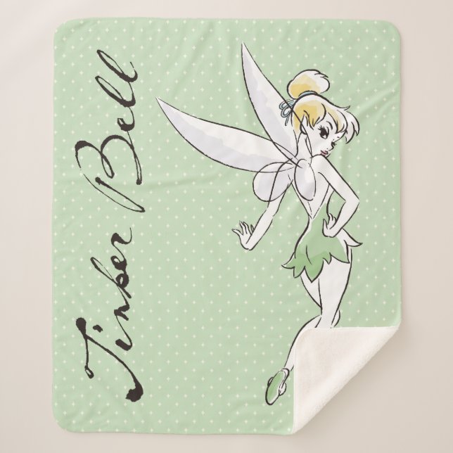 Couverture Sherpa Tinker Bell | Joli petit pixie (Devant)