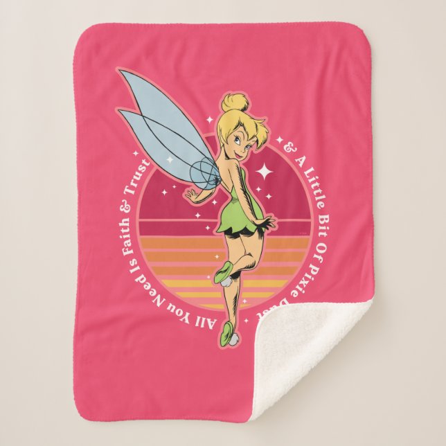 Couverture Sherpa Tinker Bell | Petit peu de poussière de pixie (Devant)
