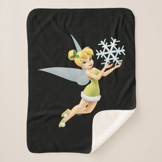 Couverture Sherpa Tinkerbell | Christmas Snowflake (Devant)
