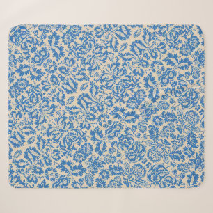 Couverture Sherpa Tissu brocart fleur de Venise de William Morris