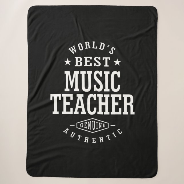 Couverture Sherpa Titre du poste de professeur de musique Cadeau (Devant)