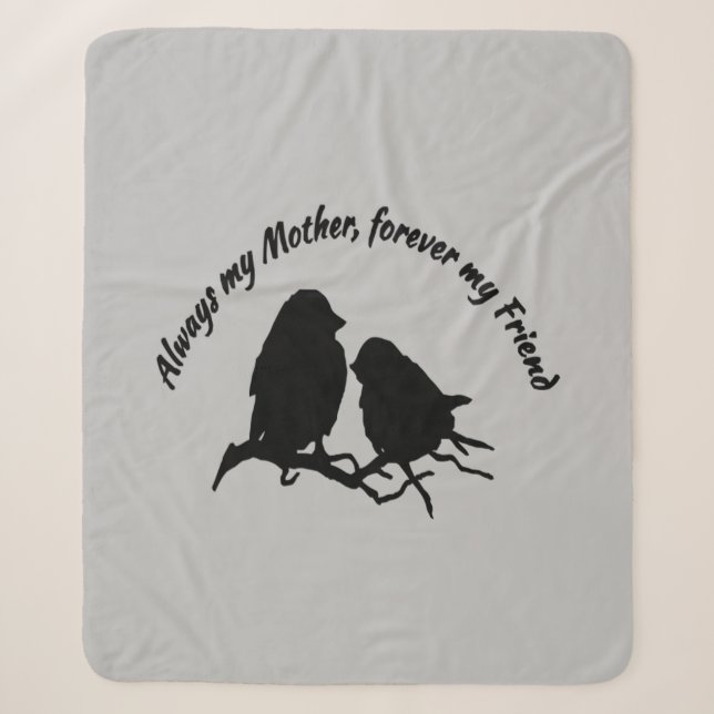 Couverture Sherpa Toujours ma mère pour toujours mon ami Deux oiseau (Devant)
