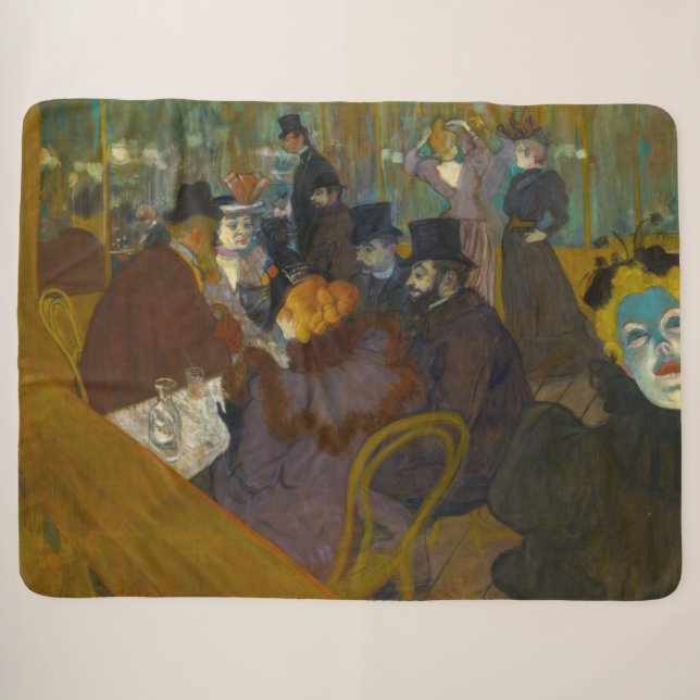Couverture Sherpa Toulouse-Lautrec - Au Rouge (Devant (Horizontal))