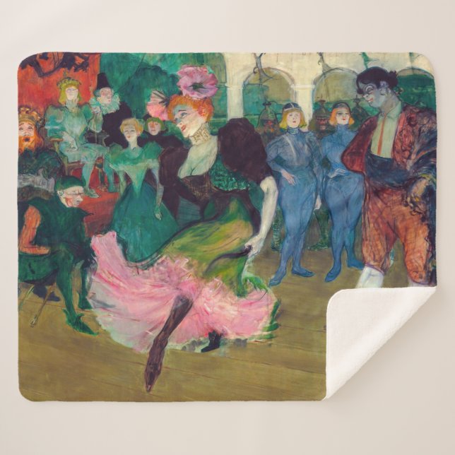 Couverture Sherpa Toulouse-Lautrec - Marcelle Lender, Danse Bolero (Devant (Horizontal))
