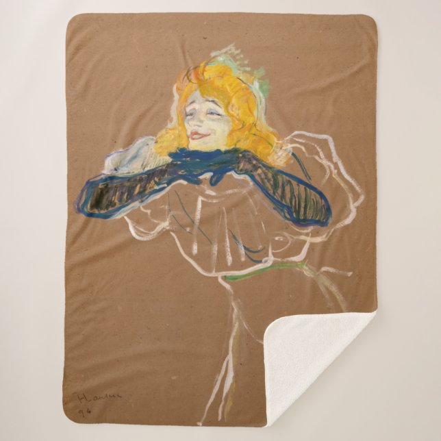 Couverture Sherpa Toulouse-Lautrec - Yvette Guilbert Singing (Devant)