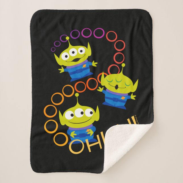 Couverture Sherpa Toy Story 4| Aliens "Ooooh" (Devant)