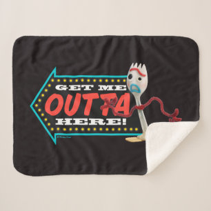 Couverture Sherpa Toy Story 4 Forky "Dégage-Moi Ici"