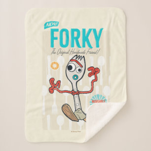 Couverture Sherpa Toy Story 4   Publicité Retro Forky Toy